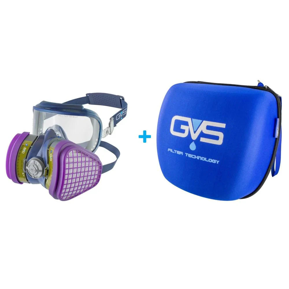 GVS Integra Half Face Mask Respirator with Attached Goggles