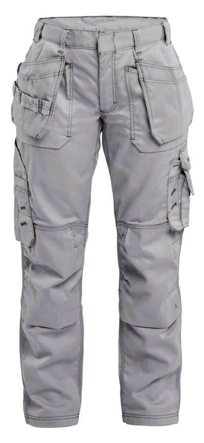 Blaklader women FR work pants in light grey color
