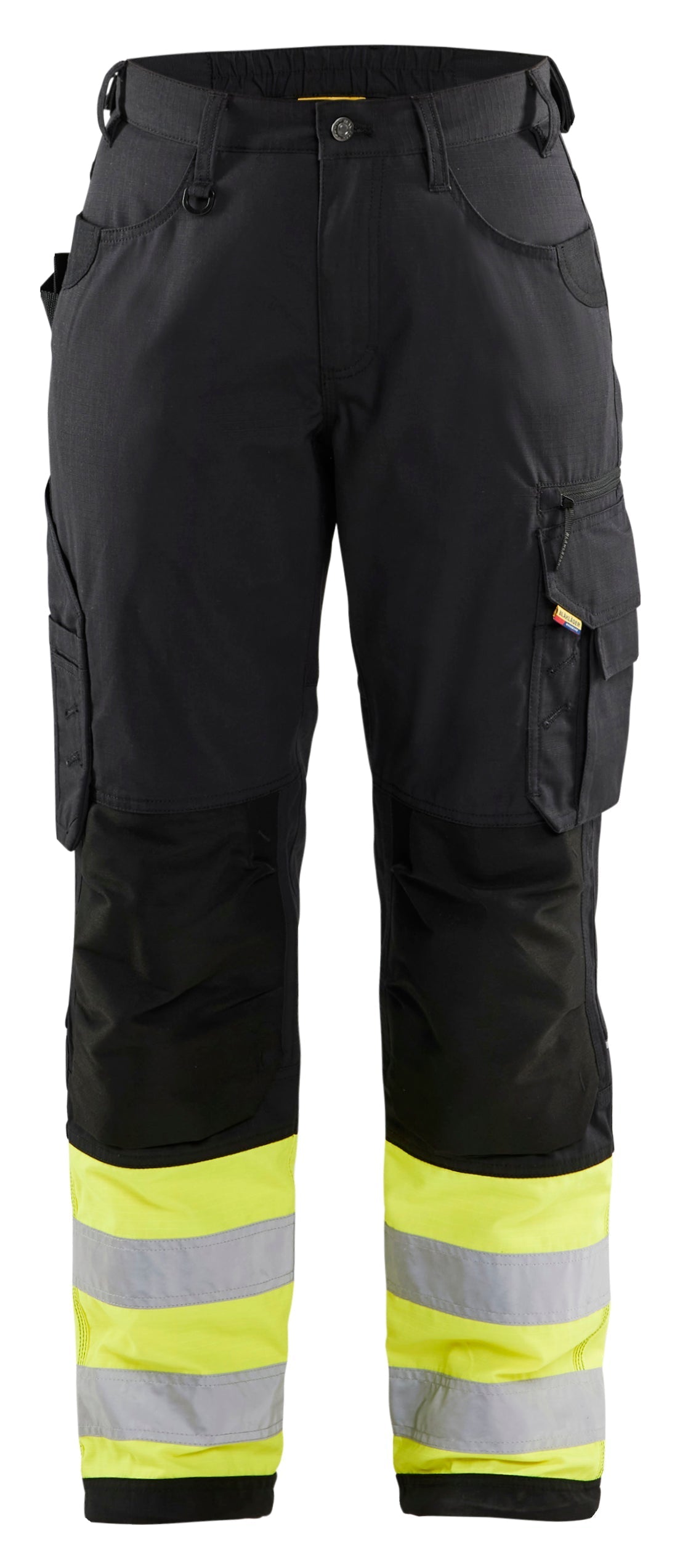 Blaklader Ripstop hi-vis womens pant in black and yellow
