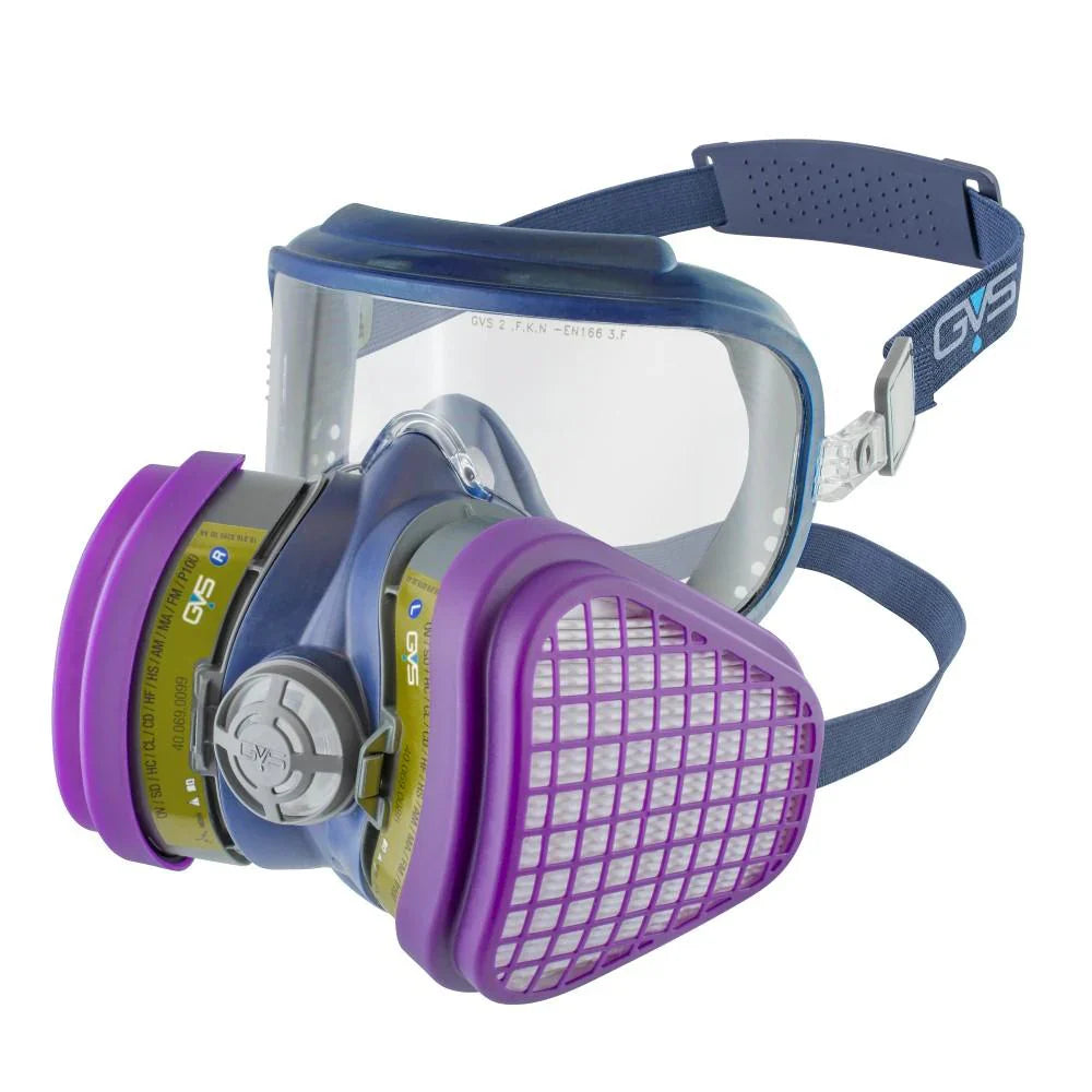GVS Integra Half Face Mask Respirator with Attached Goggles