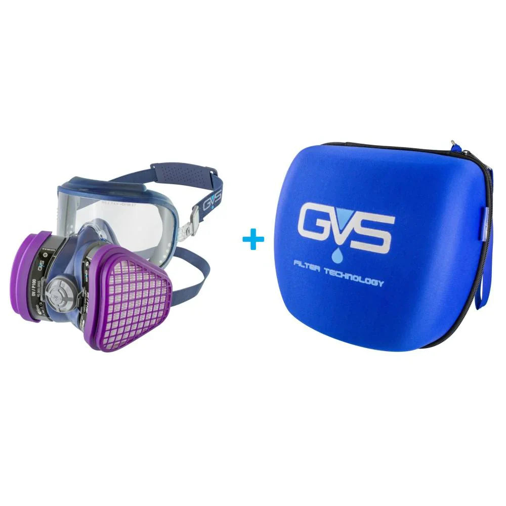 GVS Integra Half Face Mask Respirator with Attached Goggles
