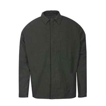 Dark gray shirt on a white background