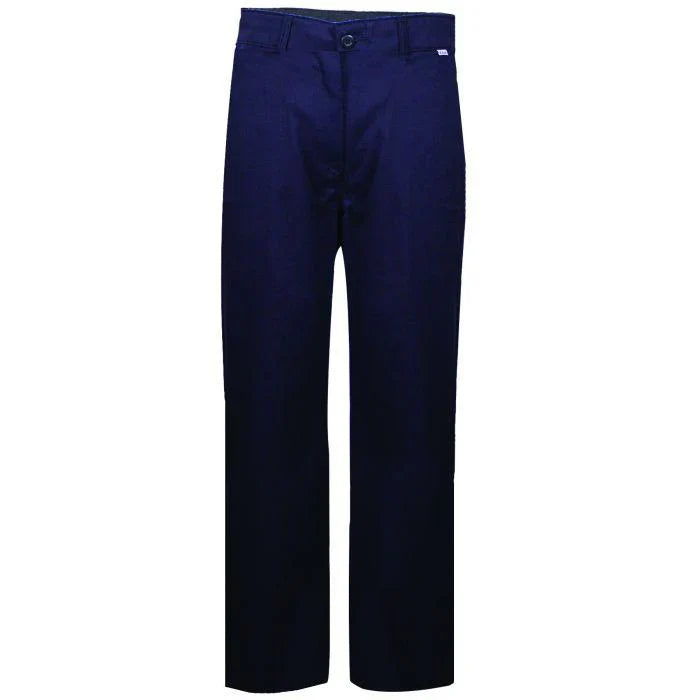 Navy blue pants on a white background