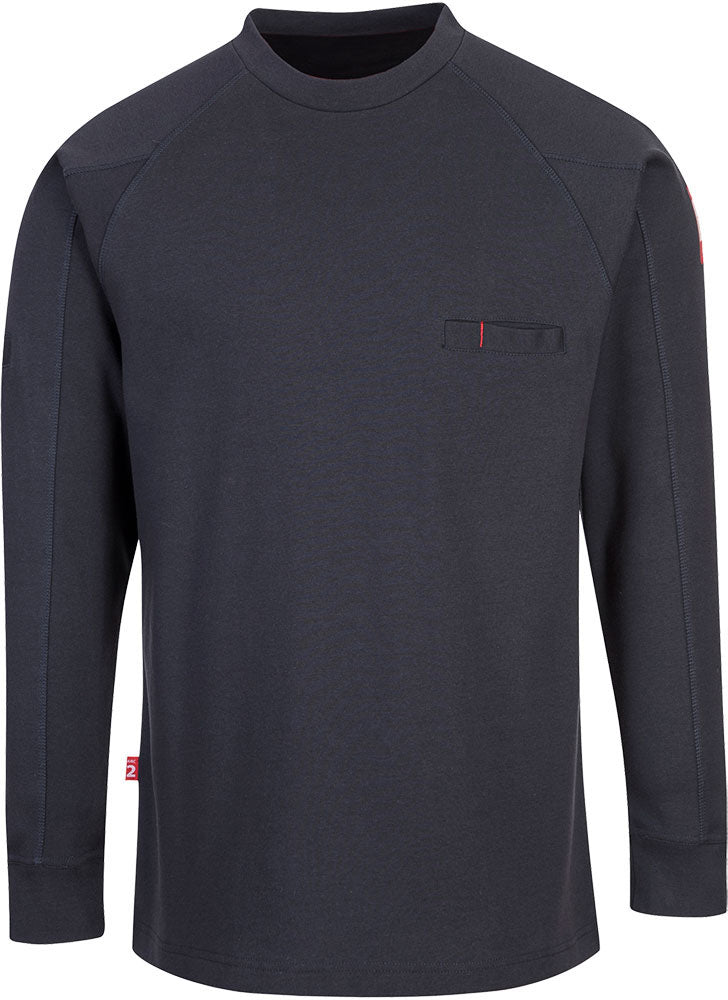 Black Bizflame - Knit Antistatic FR Crew Neck