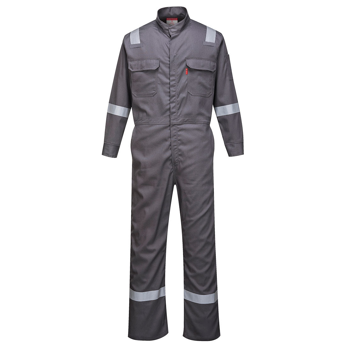 Grey Bizflame - Iona FR with Reflective Tape Coverall
