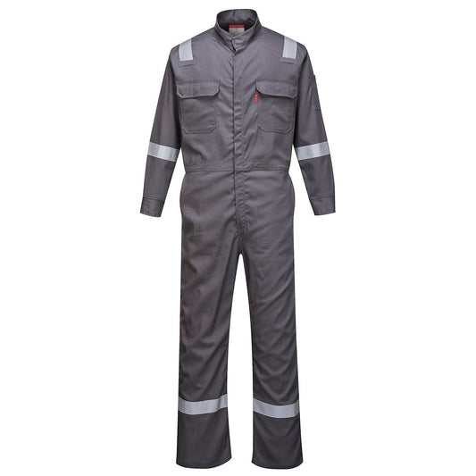 Grey Bizflame - Iona FR with Reflective Tape Coverall