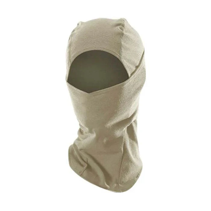 Beige balaclava on a white background
