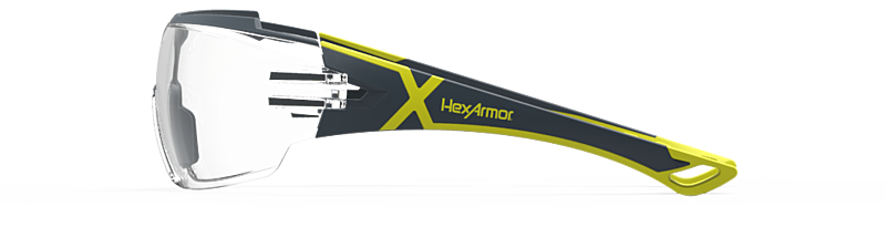 Sideview of HexArmor MX300 Safety Glasses