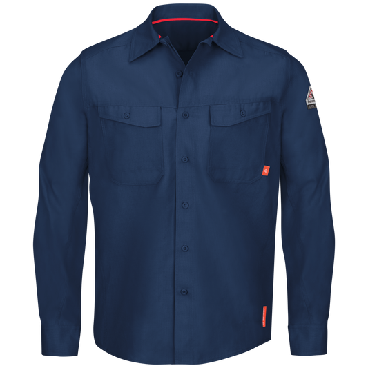 Bulwark FR Work Shirt in navy blue