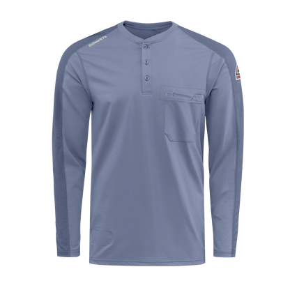 Light blue Bulwark Men’s FR Flex Knit Henley