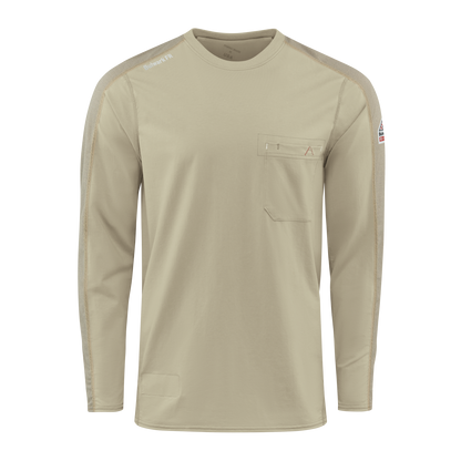 Beige Bulwark Men’s FR Flex Knit Tee