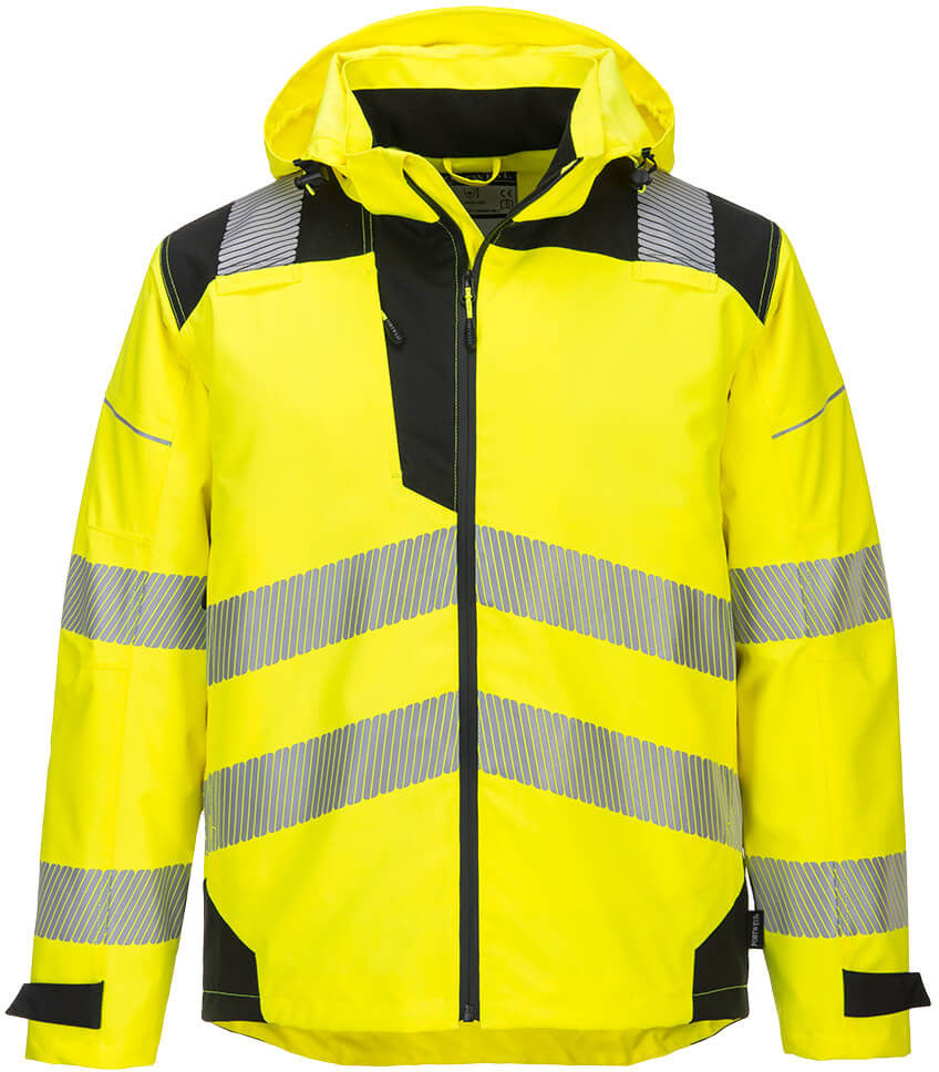 hi-vis rain jacket