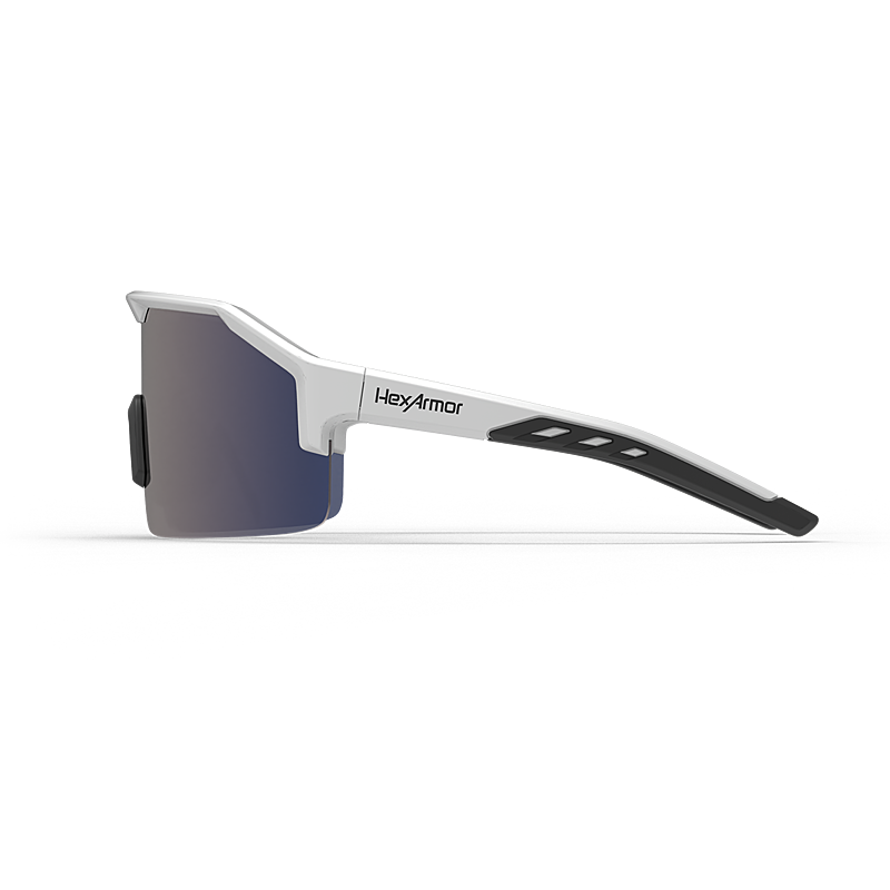 HexArmor Shockwave™ Safety Glasses - Black & White Frame