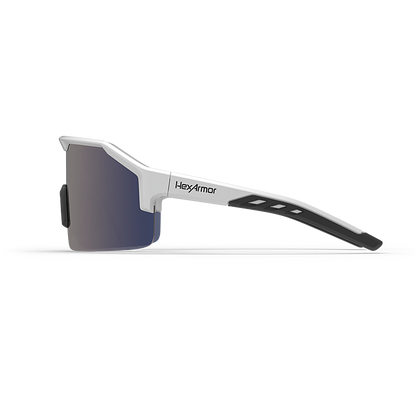 HexArmor Shockwave™ Safety Glasses - Black & White Frame