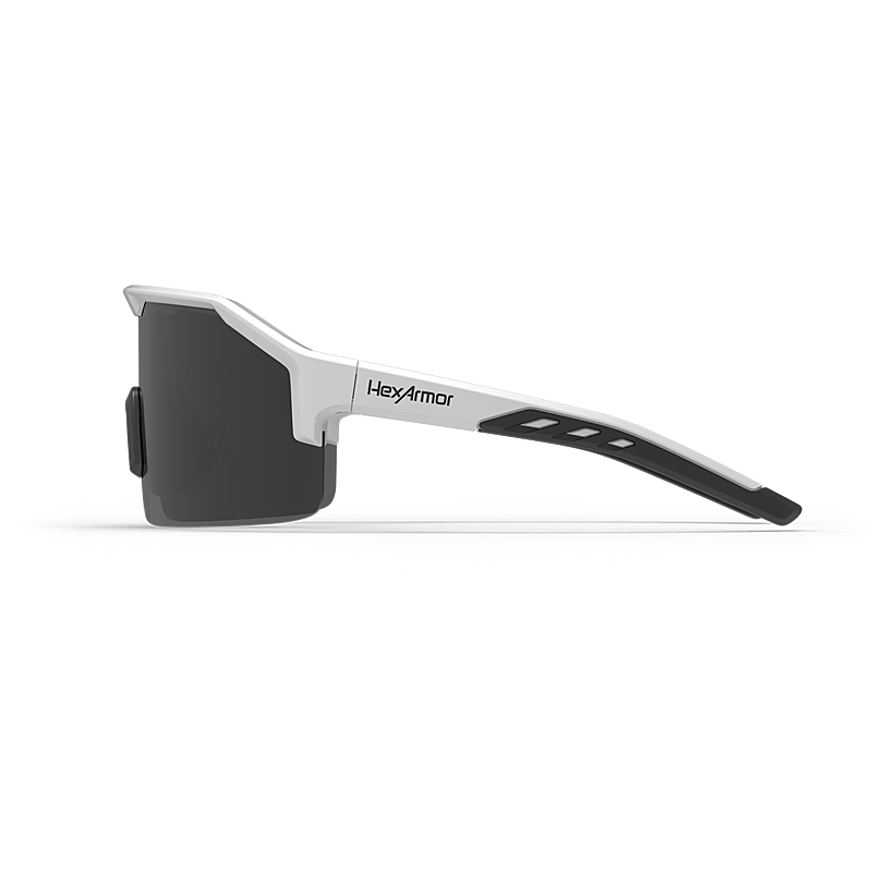 HexArmor Shockwave™ Safety Glasses - Black & White Frame