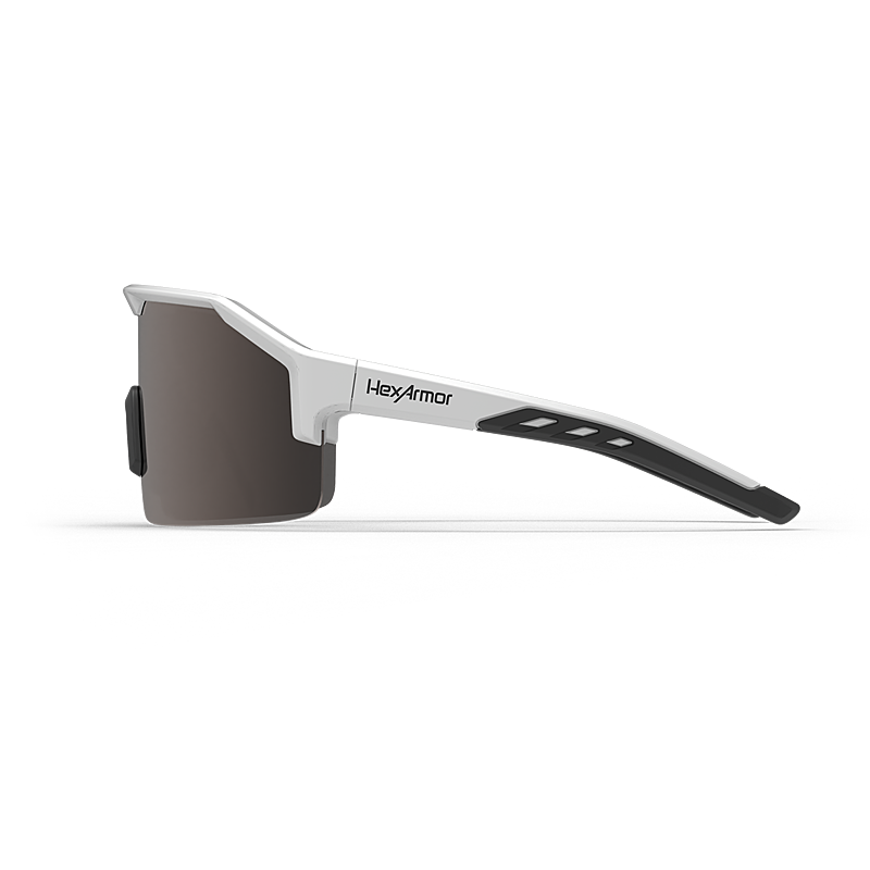 HexArmor Shockwave™ Safety Glasses - Black & White Frame