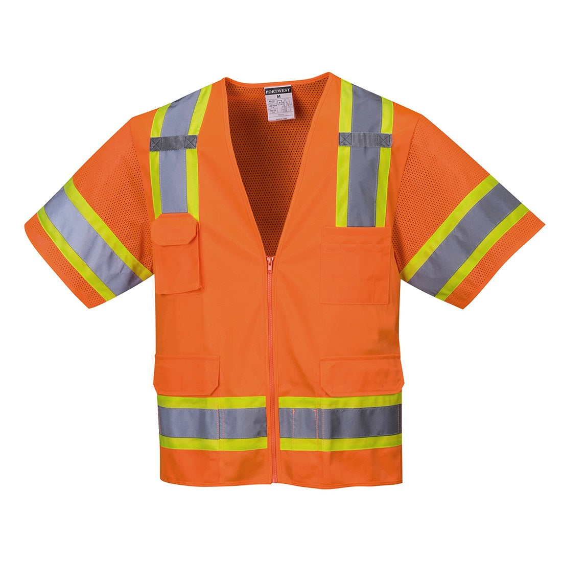 Aurora Hi-Vis Contrast Orange Executive Vest