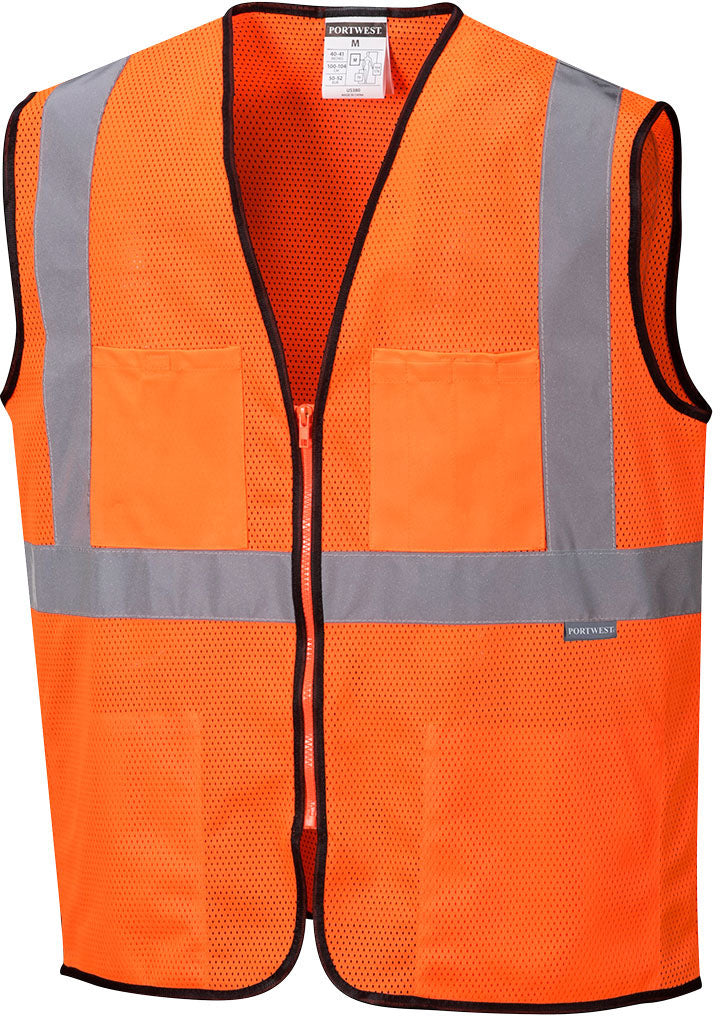 Orange Hi-Vis Lightweight Band and Brace Vest