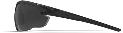 Side view of grey safety glasses