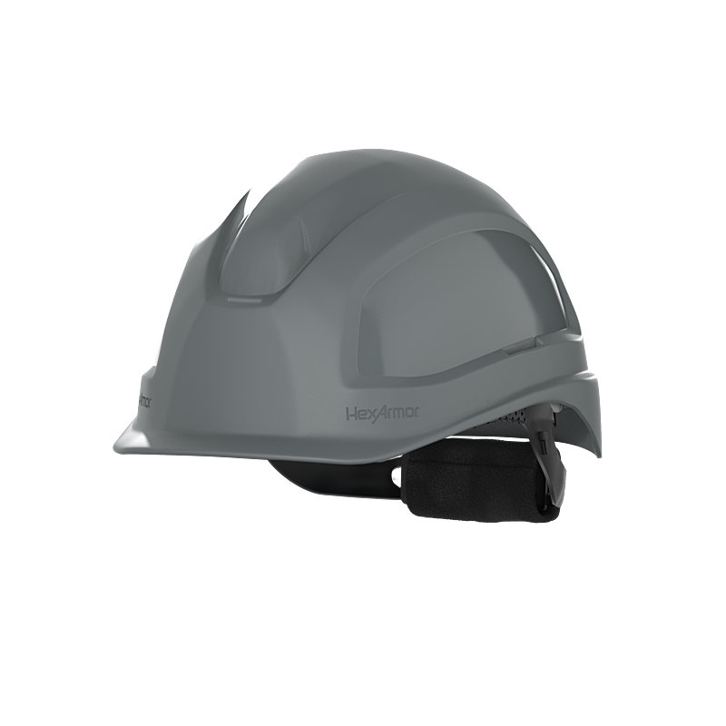HexArmor safety helmet in grey color
