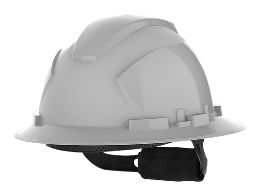 HexArmor Class E Full Brim Safety Helmet in grey color