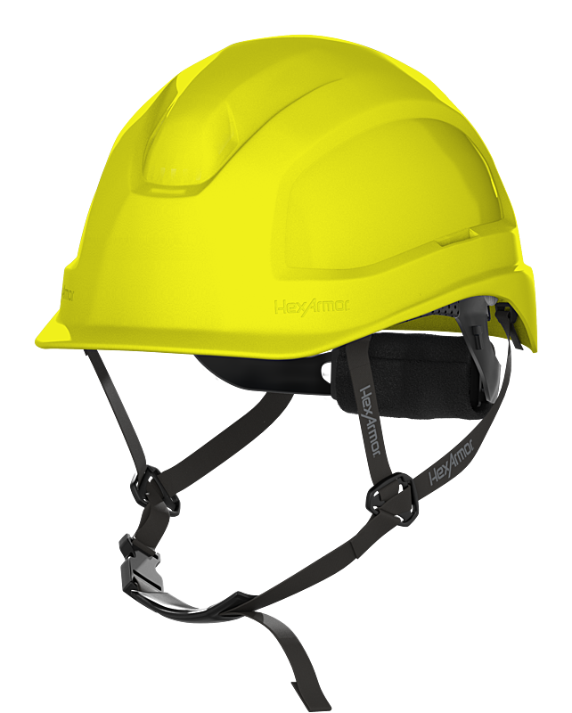 Yellow HexArmor Class E Type 1 Safety Helmet 