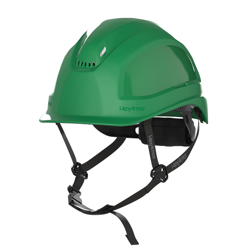 Green HexArmor Class E Type 1 Safety Helmet