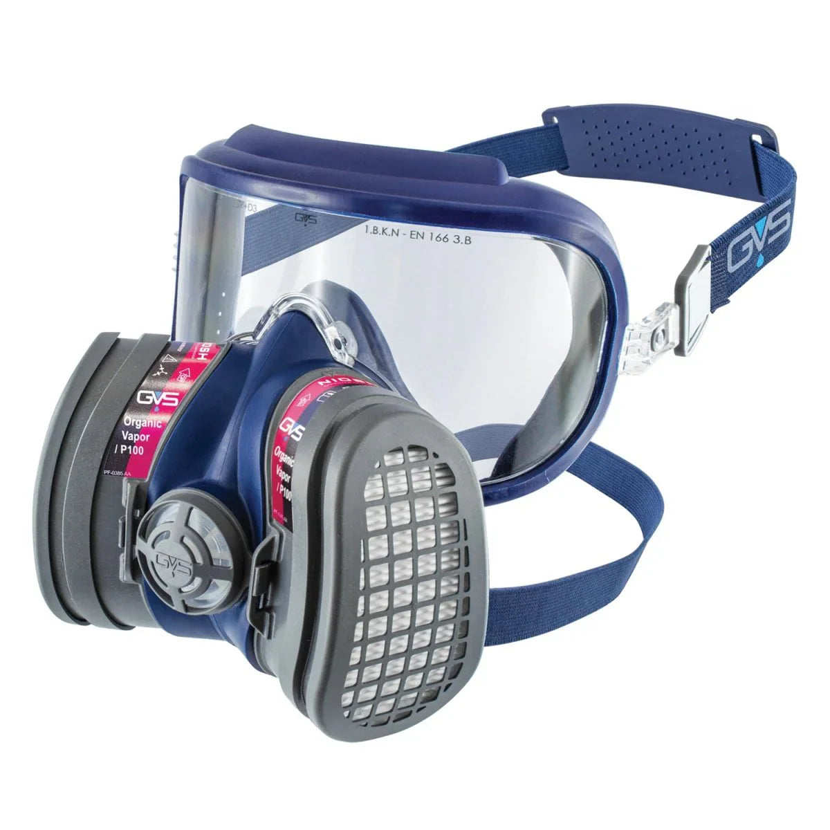 GVS Integra Half Face Mask Respirator with Attached Goggles