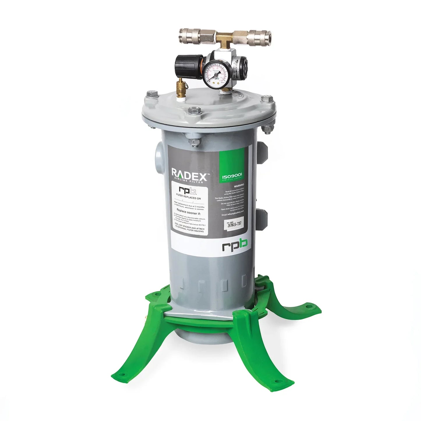 RADEX filter with green legs 