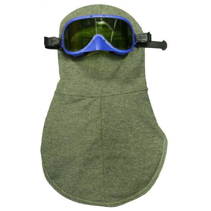 Arc Flash Head Protection Kit - 26 Cal - FR OPF/Para-Aramid Balaclava, Arc Goggle with Elastic Strap, Anti-Fog Inner Lens