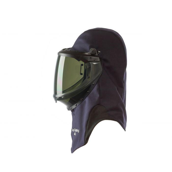 Arc Flash Lift Front Hood with Faceshield, Slotted Adapter and Hard Hat