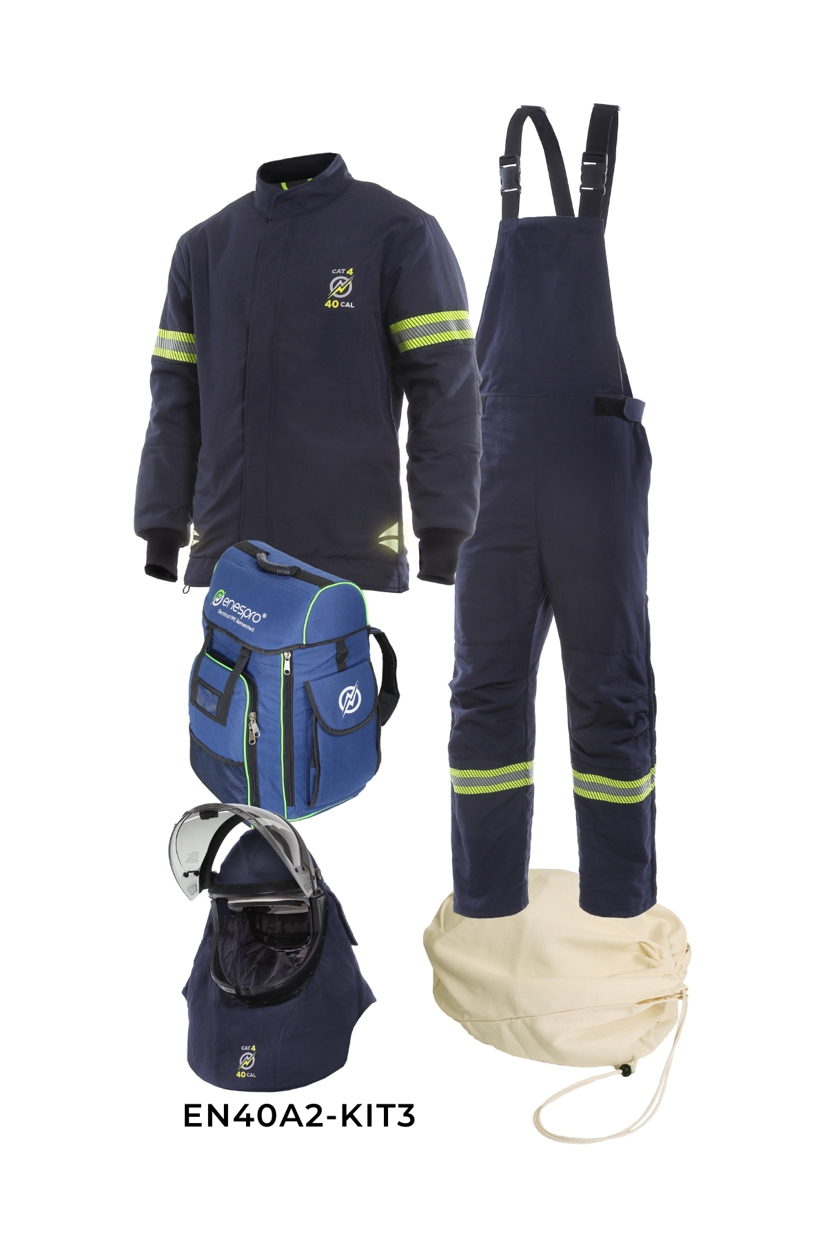 Enespro Airlite Ascend 40 Cal Arc Flash Kit with Lift Front Hood