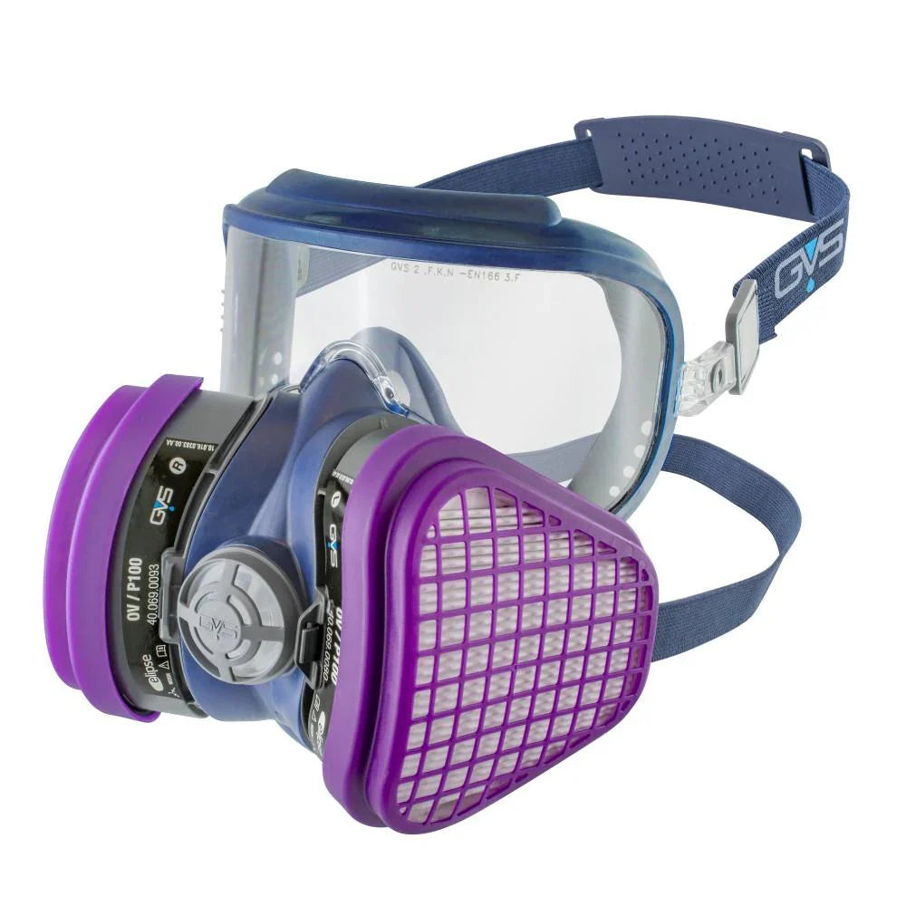 GVS Integra Half Face Mask Respirator with Attached Goggles