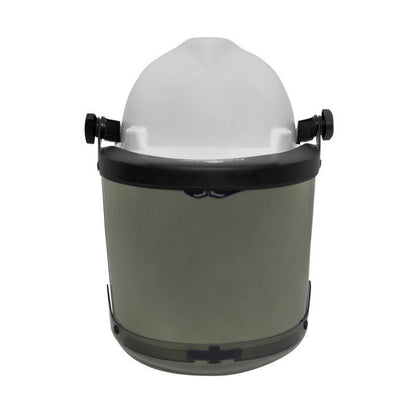 Cap-Style Hard Hat Helmet with 20 Cal Arc Flash, Adjustable Flip-Up Faceshield, Standard Slotted Helmet Mounted