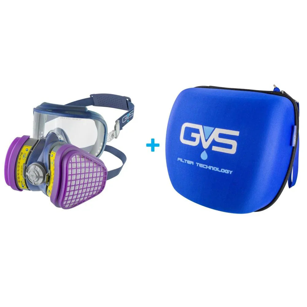 GVS Integra Half Face Mask Respirator with Attached Goggles