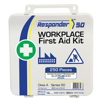 First Aid Kit for Wounds, Burns, and CPR (PK 4 Kits) - 50 People, Class A, 234 PCS, Various Cases