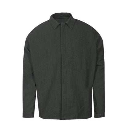 Fire and Arc Flash Resistant Jacket, OPF Blend Fabric, 30 in. Long, Covered Snap Front Closure and Inner Chest Pocket