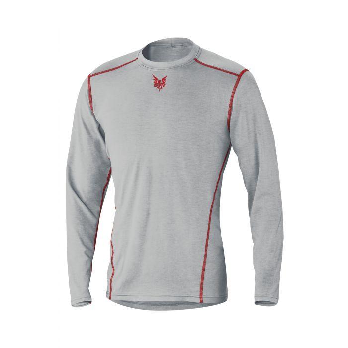 Long Sleeve T-Shirt - Fire (FR) and Arc Flash Resistant, Athletic Cut, Lightweight, Breathable Stretch Fabric