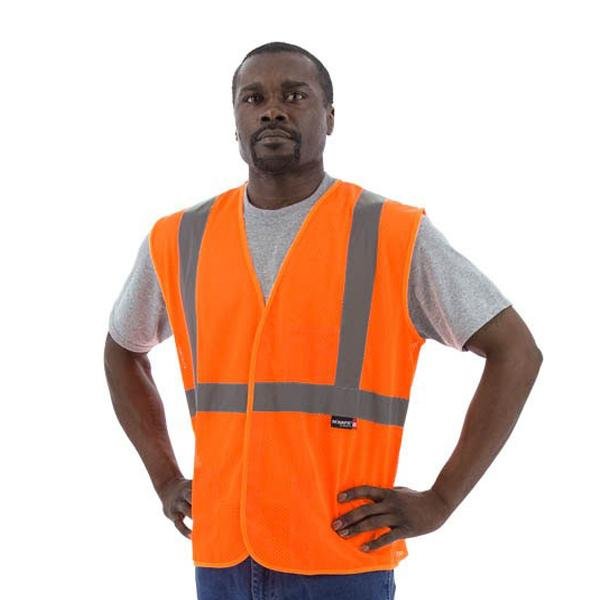 High Visibility Mesh Safety Vest- Velcro Close