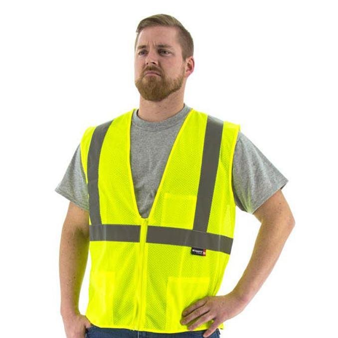 High Visibility Mesh Safety Vest
