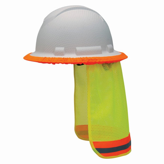 HiVis Yellow Full Brim or Cap Helmet Neck Shades