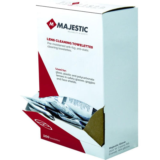 Lens Cleaning Towelettes for Safety Glasses - Majestic 