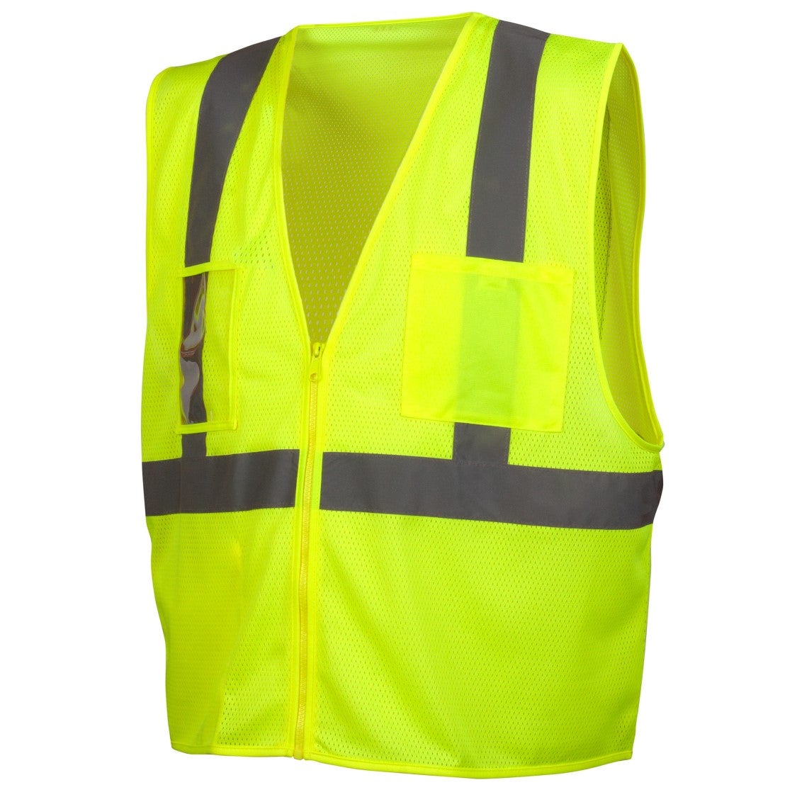 RVZ21 Hi Vis Mesh Vest - ANSI 2, Type R, Zipper