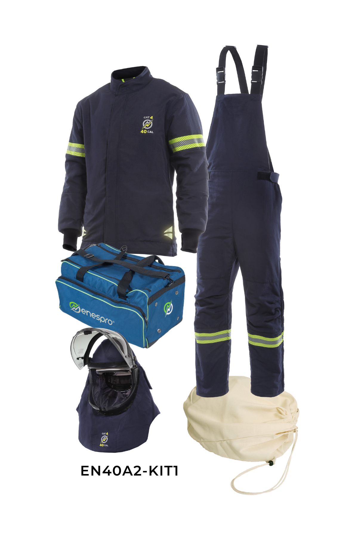 Enespro Airlite Ascend 40 Cal Arc Flash Kit with Lift Front Hood